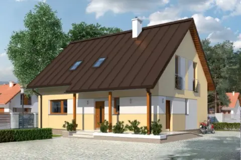 Jaki kolor elewacji do brązowego dachu i brązowych okien, aby uniknąć błędów?