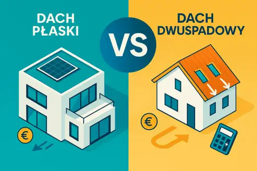 Dach płaski czy dwuspadowy: co wybrać, aby uniknąć problemów?